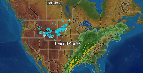 Conditions météorologiques US au 11 octobre 09 Conditions météorologiques US au 11 octobre 09